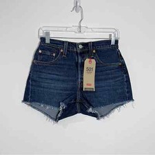 Levi's 501 High Rise Cut Off Shorts Button Fly Size 25