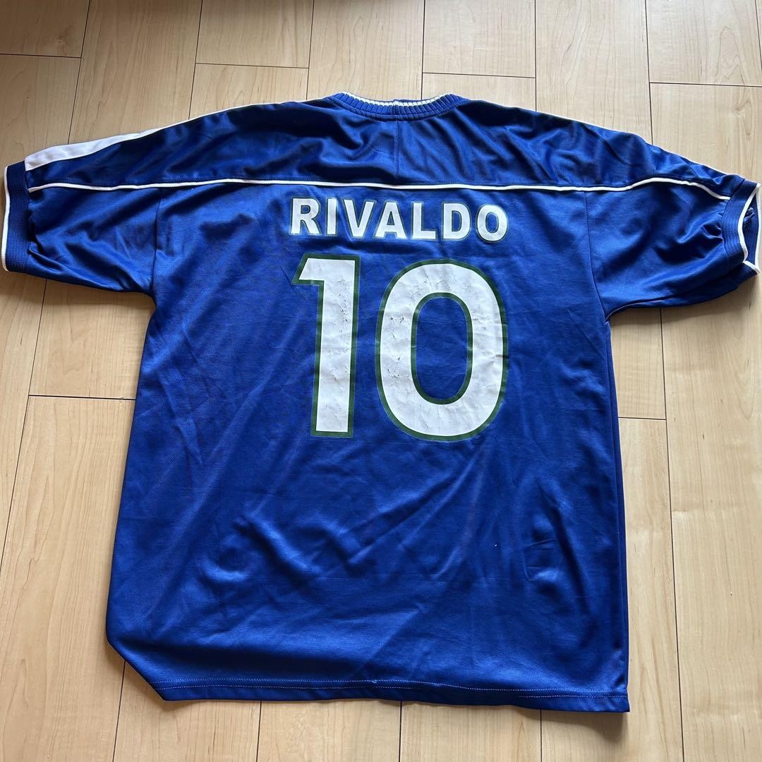 Nike RIVALDO 10 青シャツ L ブラジル代表アウェイユニフォーム NIKE ブラジル代表 ユニフォーム アウェイ 22/23 2022 2023 半袖
