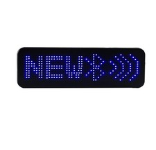 Wireless Bluetooth LED Name Badge Rechargeable Name Tag Cellphone Programmabl...