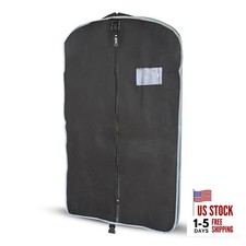 43" Garment Bag For Travel. With Ergonomic Handle and 43 in (1 Pack) Black