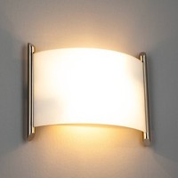 Lindby Glas Wandlampe, Wandleuchte Innen, Innenleuchte Wand Glas Metall, 2X E27