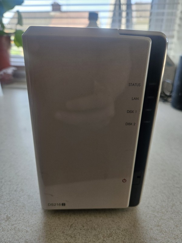 Synology DiskStation DS216j 2-Bay NAS Storage Array With 1TB Seagate Ironwolf