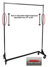 Heavy-Duty Nesting "Z" Rack Black Base 