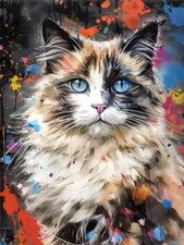 BYGFHLYW 5D Diamond Painting Kits for Adults,Cat Art KM128-1
