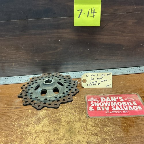 Brake Disc # 2203918 Polaris 2012 RMK 800 Pro Snowmobile