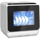 Mini Geschirrspüler Freistehend Tischgeschirrspüler mit Maßgedecke 5 Programmen