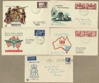 Australia 1956 - 1958 FDC Cover lot x5