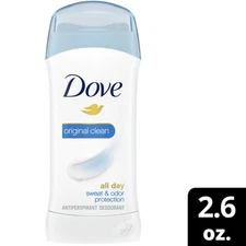 Dove Anti Perspirant Deodorant, Invisible Solid, Original Clean, 2.6oz