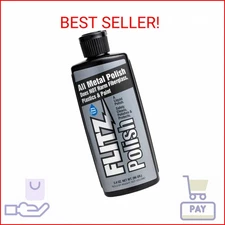 Flitz Multi Purpose Metal Polish Liquid - 3.4oz Bottle of USA-Made Tarnish Remov