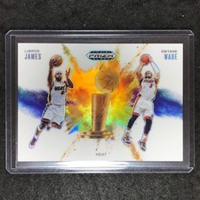 2024-25 Prizm Black LEBRON JAMES DWYANE WADE Color Blast Duals SSP #22
