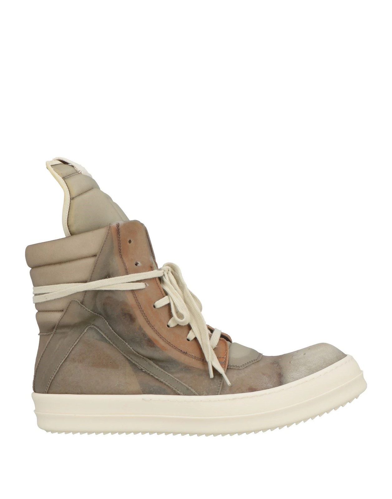 Rick Owens - Men - Leather Trainers - Khaki 211990₽