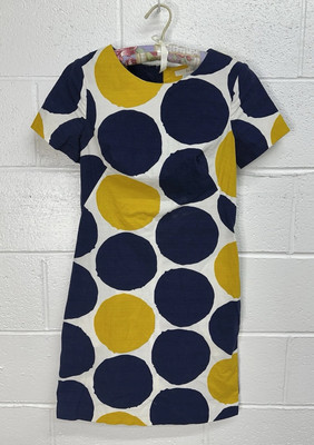 Boden Vintage 60s Style Large Polka Dot Shift Dress / Women s US Size 2