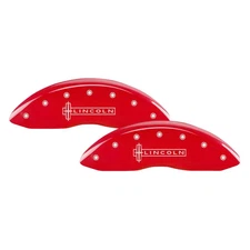 For Lincoln MKT 14-16 Caliper Covers Gloss Red Caliper Covers w Lincoln / MKT
