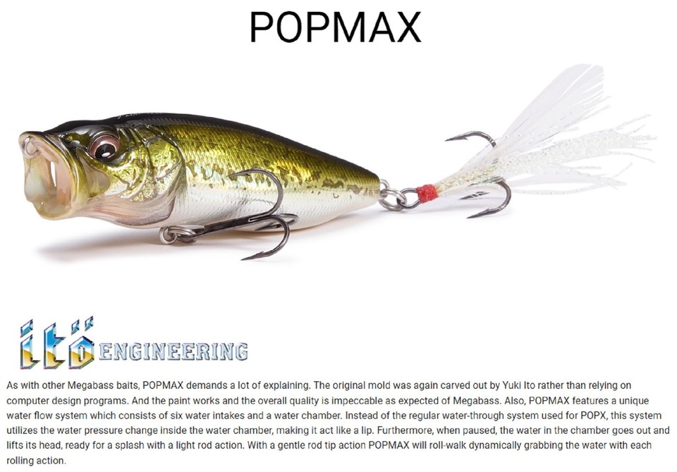 Megabass Pop Max Flottant Leurre GG Bass (1281