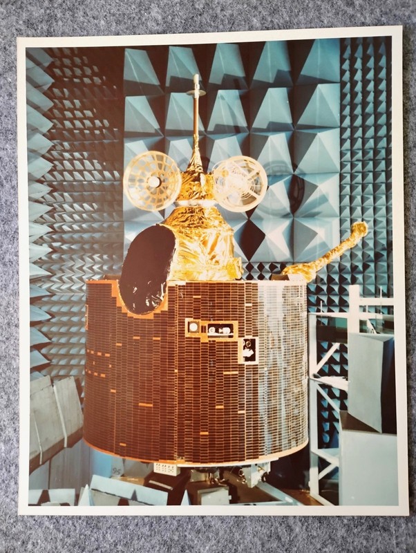 Hughes Aircraft Santa Barbara Research 8 x 10 in matte GOES satellite photo