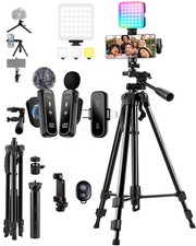 Vlogging Kit for iPhone/Android, TikTok YouTube Starter Kit for Video Recordi...