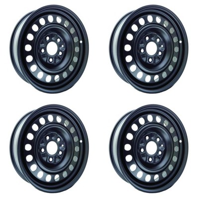 Set of 4 17in Black Steel Wheel Rims for 2005+ Jeep, RTX309F 17x7 5x127 ET40 5Lu