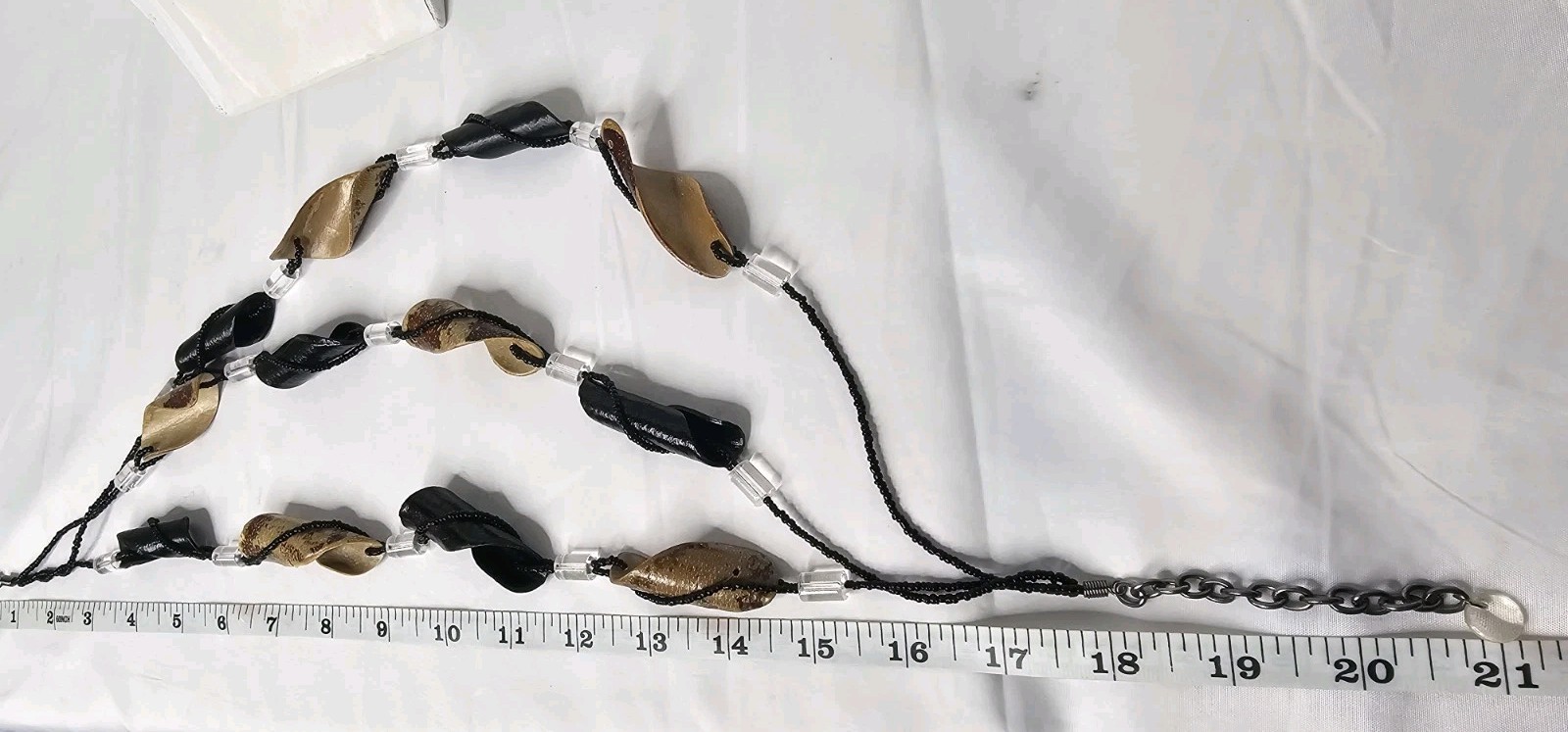 Handcrafted Multi Strand Seed Pod Statement Neckl… - image 4