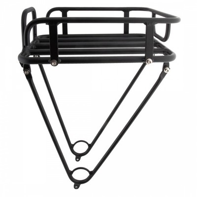 Pure Cycles Urban Alloy Front Bike Rack with Brake Boss/Eyelet, Durable Powder