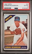 1966 TOPPS #51 GORDON RICHARDSON PSA 6