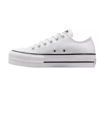 Conver.e Men Chuck Taylor All Star Lift Platform Low Top Shoes, White/White