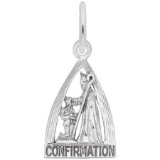 Sterling Silver Confirmation Charm - 16mm x 11mm