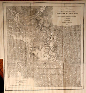 1872 United States Geological Survey by F.V. Hayden Yellow Stone National Park