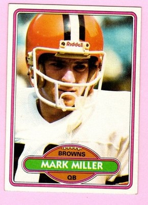 1980 Topps Mark Miller #502 Cleveland Browns - Free Shipping