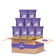 Titi's Kitchen ChinChin Snacks 50 Pack Case, Nigerian Crunchy Sweet Fried Cookie