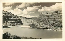 RPPC Postcard Colorado River Canyon Moab Bridge Utah