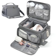 Insulated Pump Bag for Spectra S1 S2 Wearable Breast Pump with Milk Pack Grey