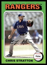 Chris Stratton 2024 Topps Heritage #430 Rangers MLB READ FREE SHIP AutographDen