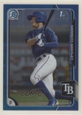 2015 Bowman Draft Chrome Blue Refractor 148/150 Garrett Whitley #84 ti8
