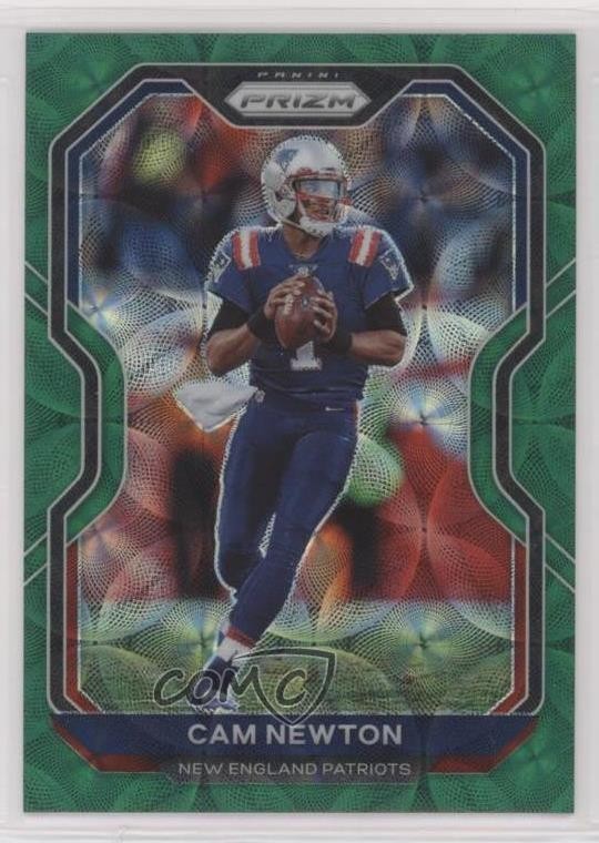 2020 Panini Prizm Green Scope Prizm /75 Cam Newton #19 x5u