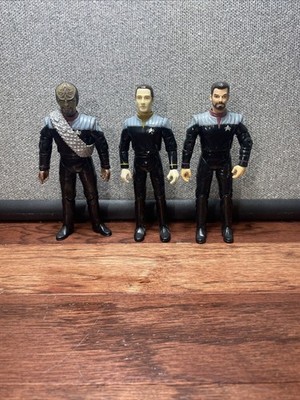 Vintage Star Trek Playmates Figure Lot Of 3 Action Figures!