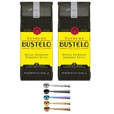 Cafe Bustelo Supreme Whole Bean Espresso Coffee, 16-Ounce Bag (1 Pound) - 2 Pack
