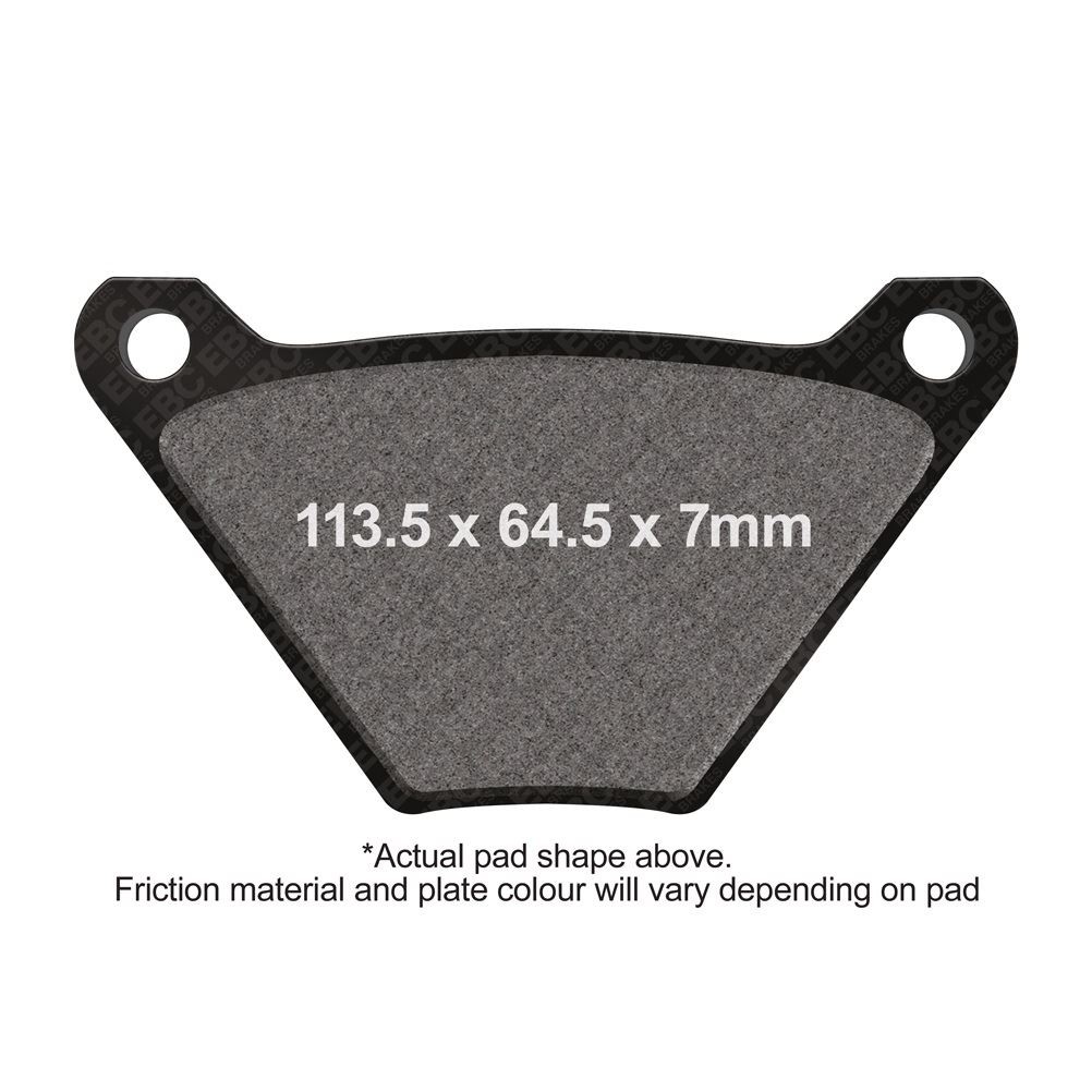 EBC Motorcycle Brake Pads DMX Rear Right for Harley Davidson Dyna FX 1978 - 1983