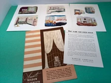 Kirsch Co Post-War Window Treatments Curtains Drapes Color Folio vintage 1940's