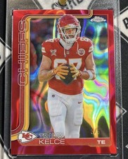 2025 Topps Chrome Red Lava /5 Travis Kelce Chiefs Color Match 🔥🔥🔥 #150