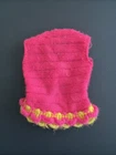 Vintage 1968 Barbie Talking Doll #1115 Hot Pink Yellow Knit Swimsuit Top W/ Tags