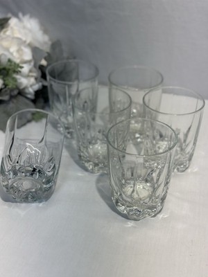Stunning Mikasa Crystal Apollo Set Of 6 Double Old Fashioned Glasses 10 Oz. 4.5 