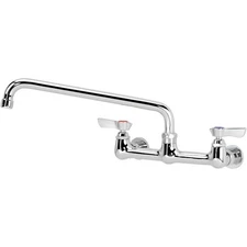 Krowne Silver Series 8" Center Wall Mount Faucet 12" Spout 12-812L