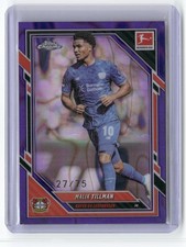 Malik Tillman Chrome Bundesliga 2025/26 Purple Refractor /75 #65