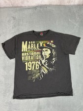 Bob Marley Zion Reggae T-Shirt Graphic Size L 2009 Black