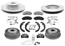 Brake Disc Rotors & Pads Drums Shoes for Ford Sport Trac 2001-02 4 Wheel Drive