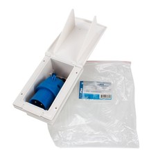 PROPLUS CEE-Einspeisestecker Aussensteckdose 220-240V 16A Camping Wohnwagen weiß