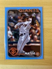 2024 Topps Japan Edition Luis Matos RC Rookie Blue /150 Giants #187