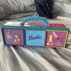 Vintage 2002 Barbie Petite Accessory Case Tara Toys Mattel Pink 3 Compartments