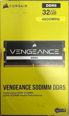 CORSAIR VENGEANCE 32GB DDR5 4800MHz C40 SODIMM Laptop Memory
