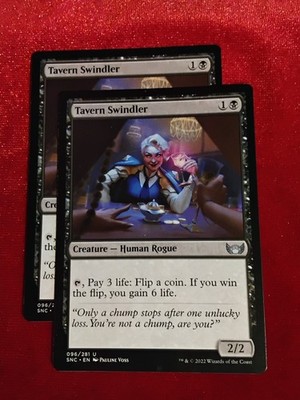 MTG (x2) Streets of New Capenna #96 U: Tavern Swindler   Unplayed Mint+